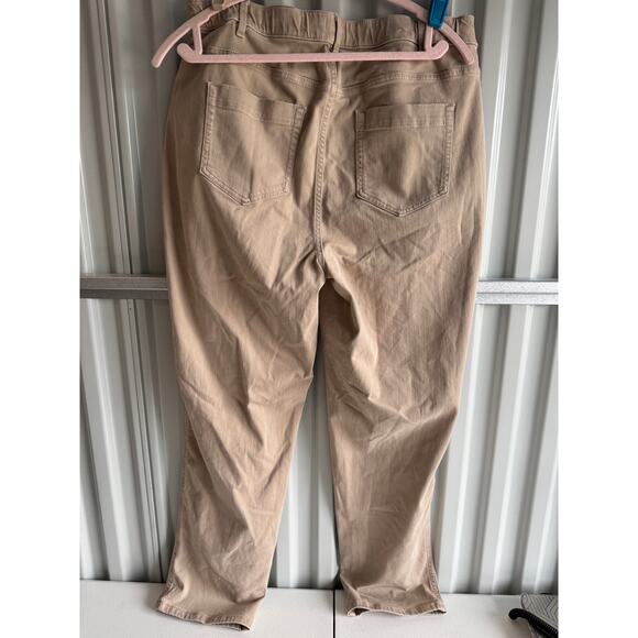 3 for $9 J. Jill Denim Tan High Rise Strait Leg 16 EUC - Picture 5 of 7